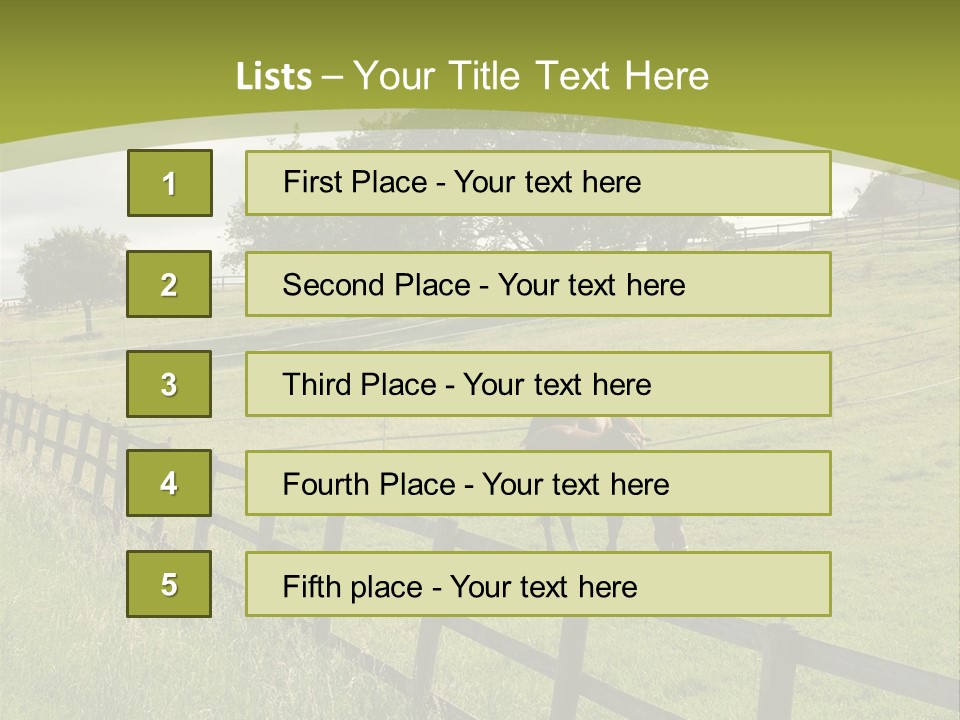 Meadow Prairie Pasture PowerPoint Template