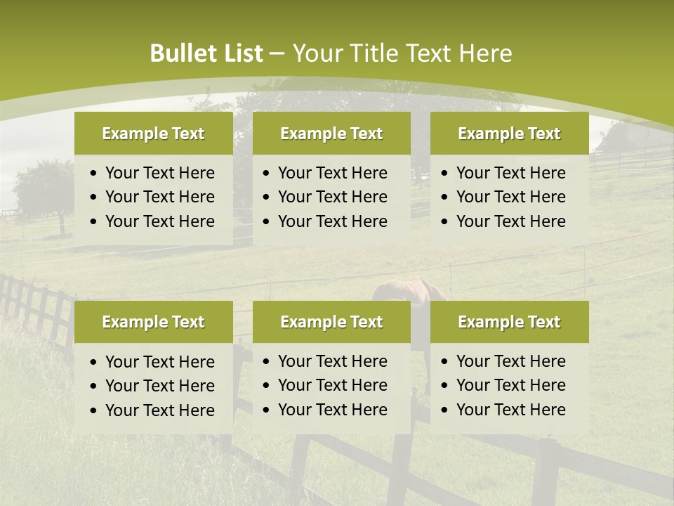 Meadow Prairie Pasture PowerPoint Template