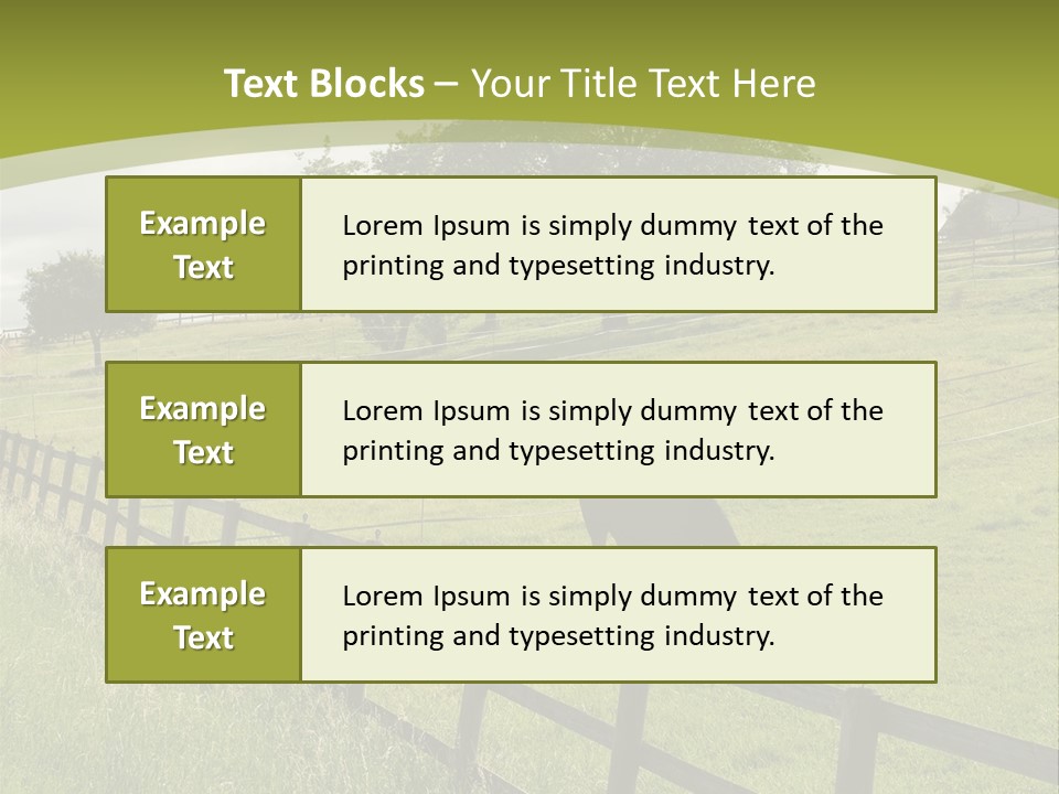 Meadow Prairie Pasture PowerPoint Template