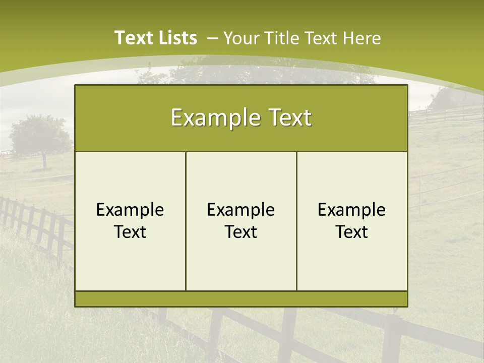 Meadow Prairie Pasture PowerPoint Template