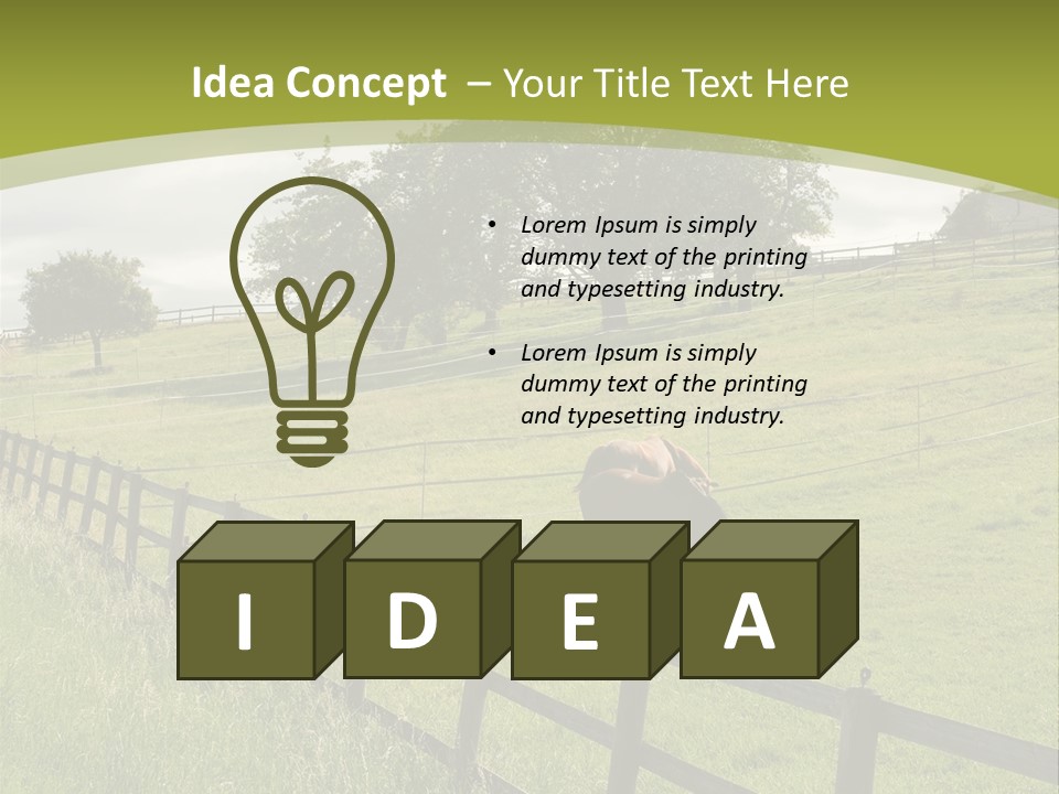 Meadow Prairie Pasture PowerPoint Template