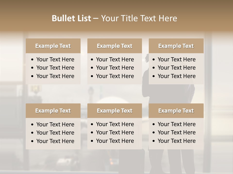 Business Appointment Man PowerPoint Template