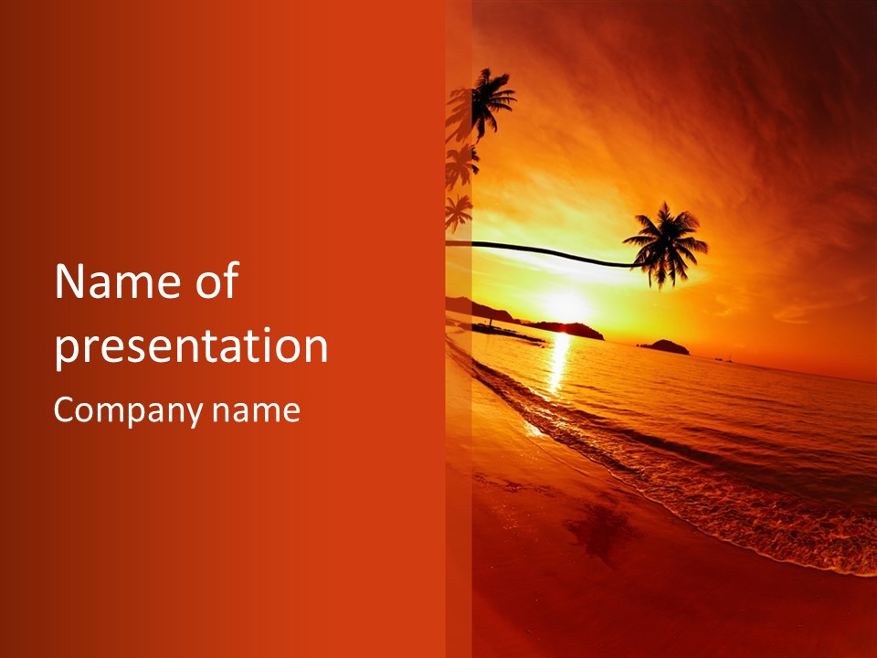 Beautiful Island Asia PowerPoint Template