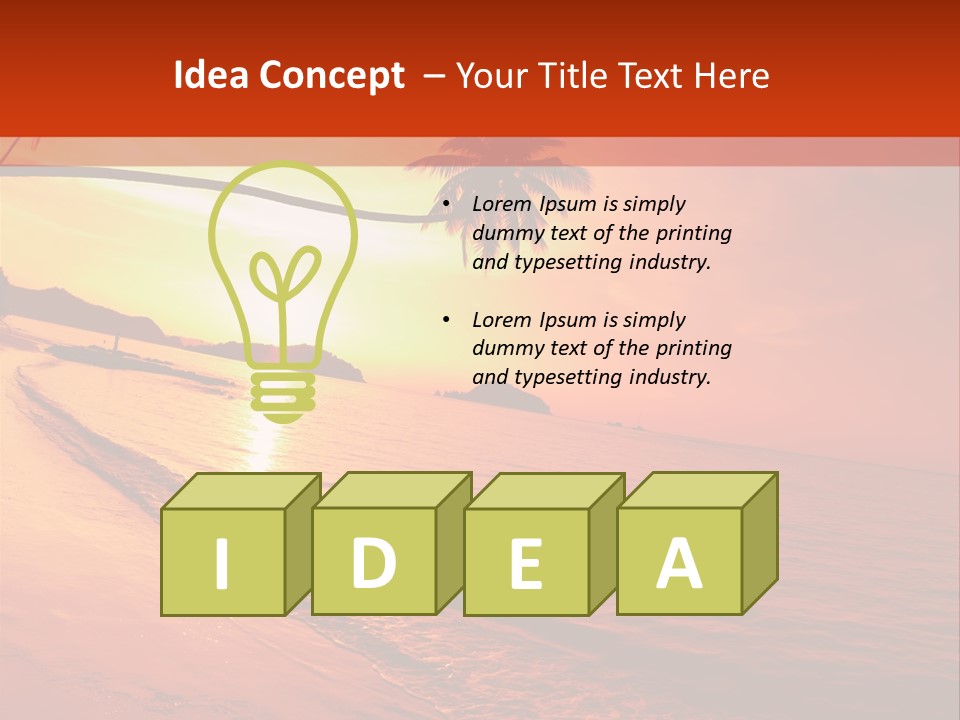 Beautiful Island Asia PowerPoint Template
