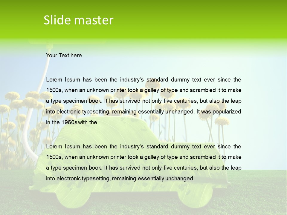 Transportation Generated Air PowerPoint Template