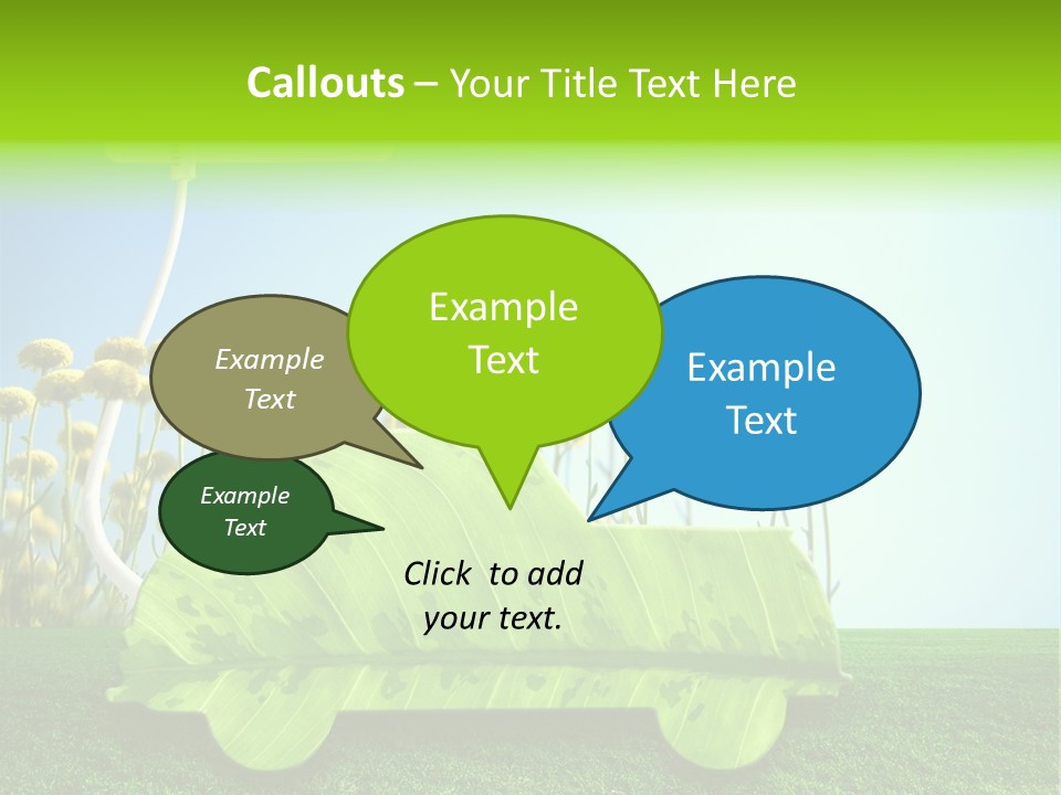 Transportation Generated Air PowerPoint Template