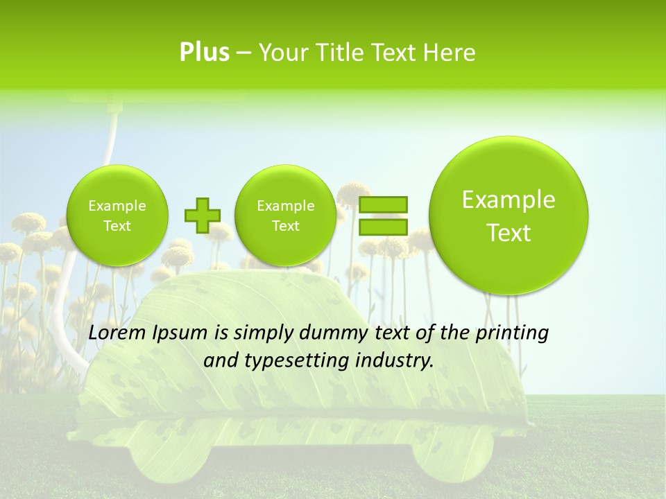 Transportation Generated Air PowerPoint Template