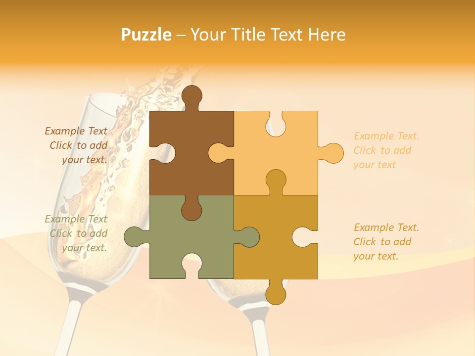 Celebration Banquet Splashing PowerPoint Template