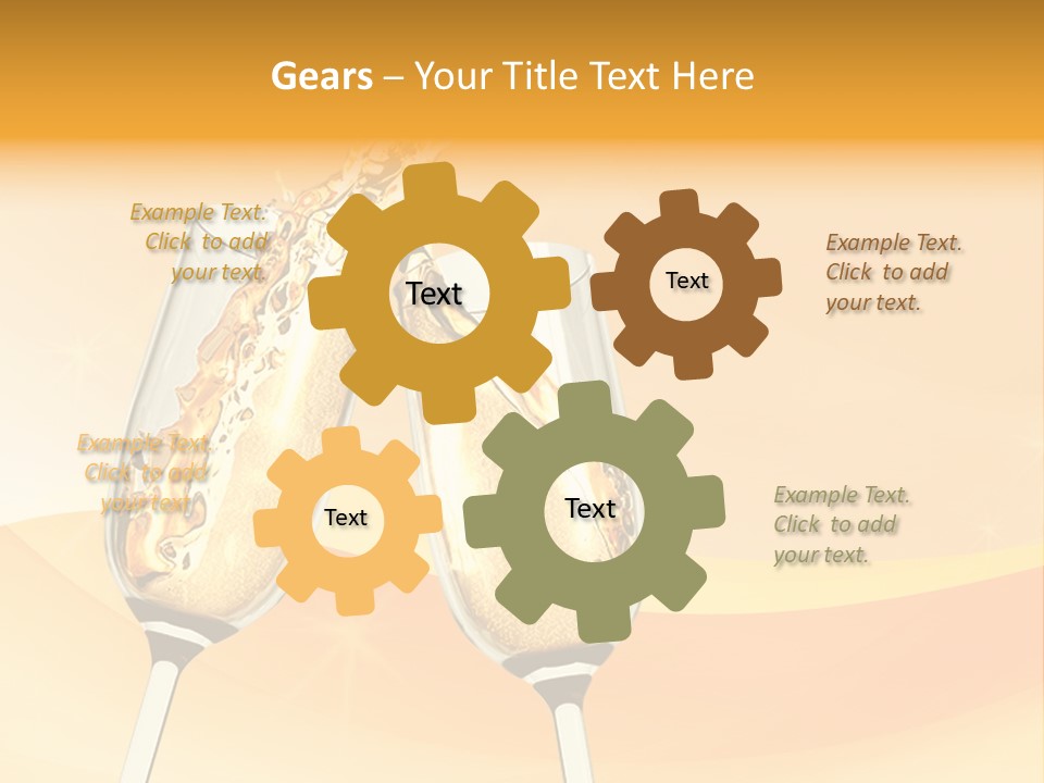 Celebration Banquet Splashing PowerPoint Template