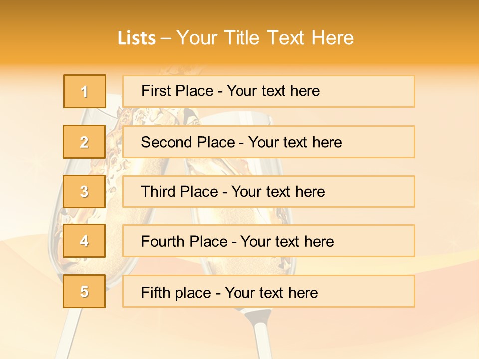 Celebration Banquet Splashing PowerPoint Template