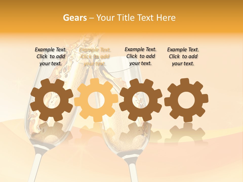 Celebration Banquet Splashing PowerPoint Template