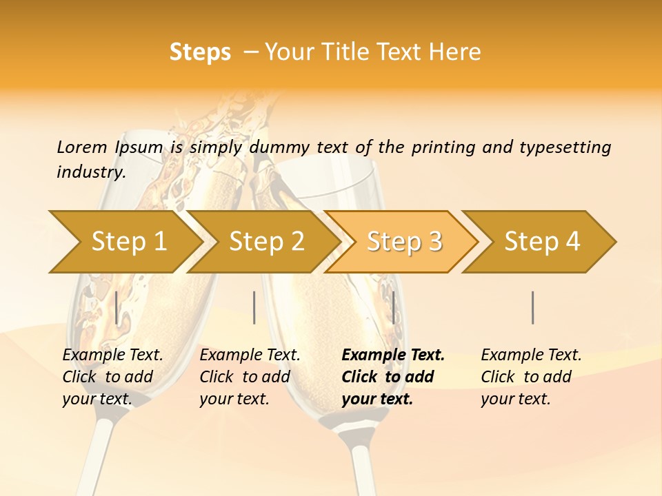 Celebration Banquet Splashing PowerPoint Template