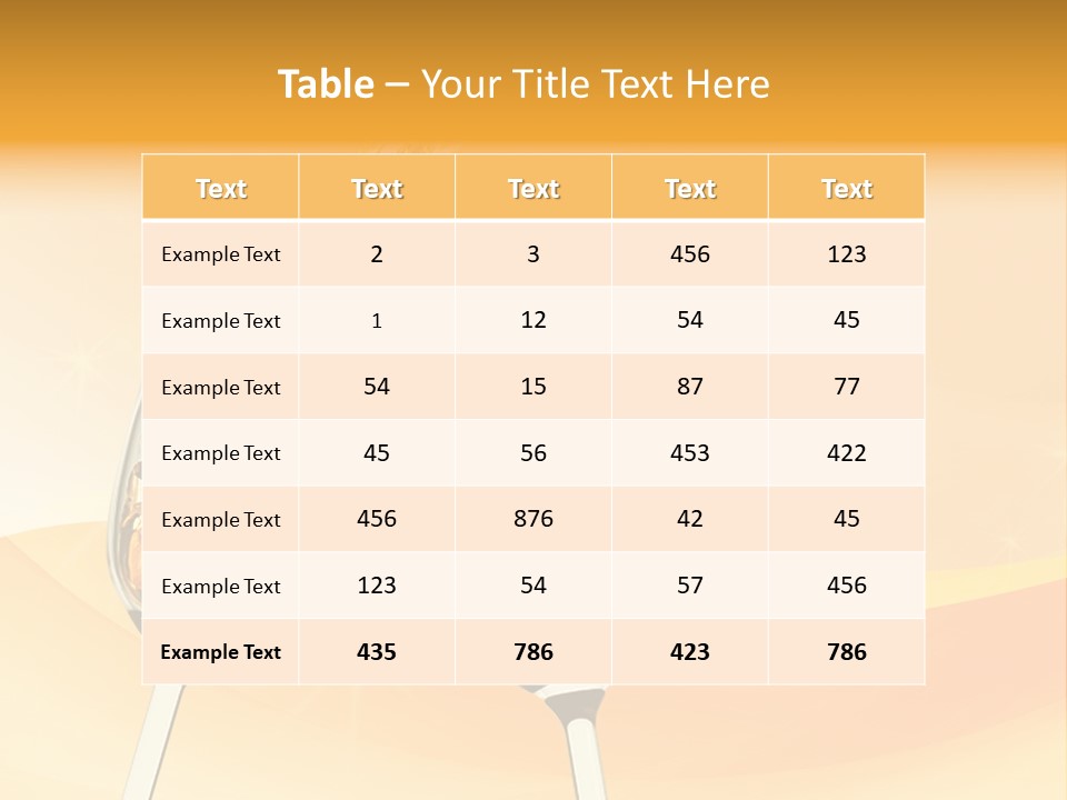 Celebration Banquet Splashing PowerPoint Template