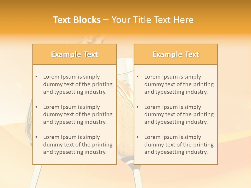 Celebration Banquet Splashing PowerPoint Template