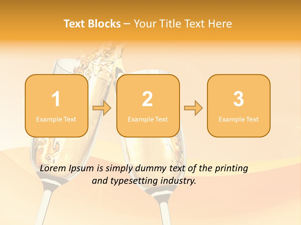 Celebration Banquet Splashing PowerPoint Template