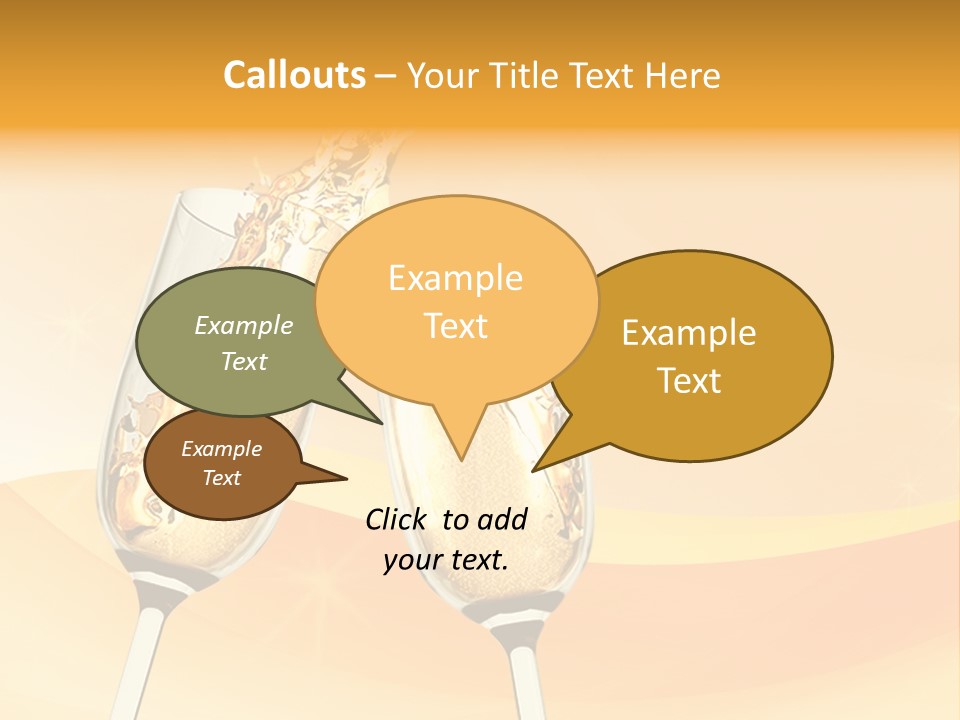 Celebration Banquet Splashing PowerPoint Template