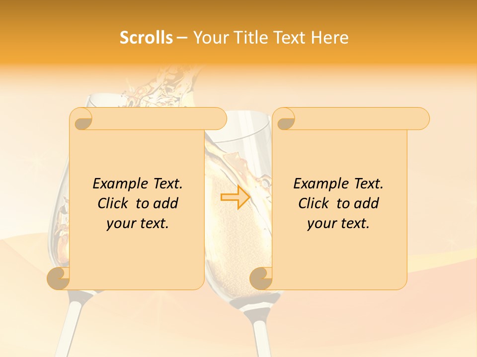 Celebration Banquet Splashing PowerPoint Template