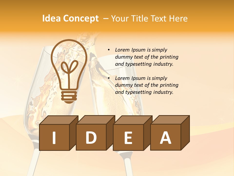 Celebration Banquet Splashing PowerPoint Template