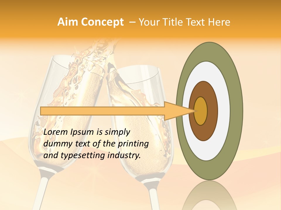 Celebration Banquet Splashing PowerPoint Template