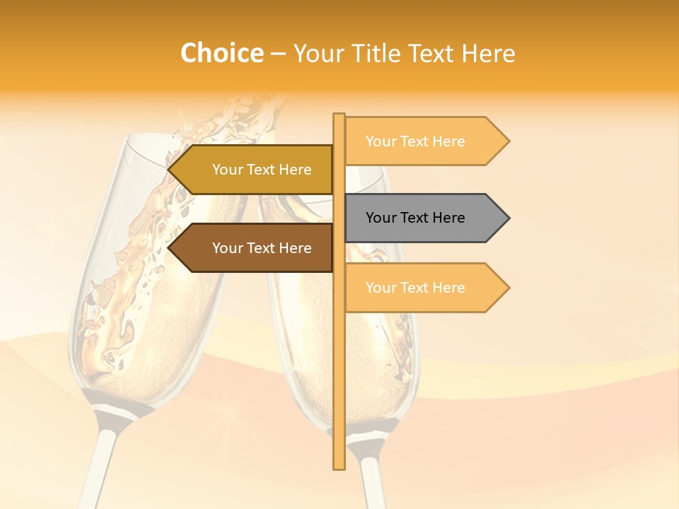 Celebration Banquet Splashing PowerPoint Template