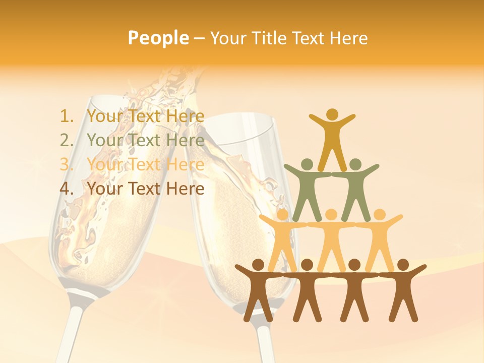 Celebration Banquet Splashing PowerPoint Template