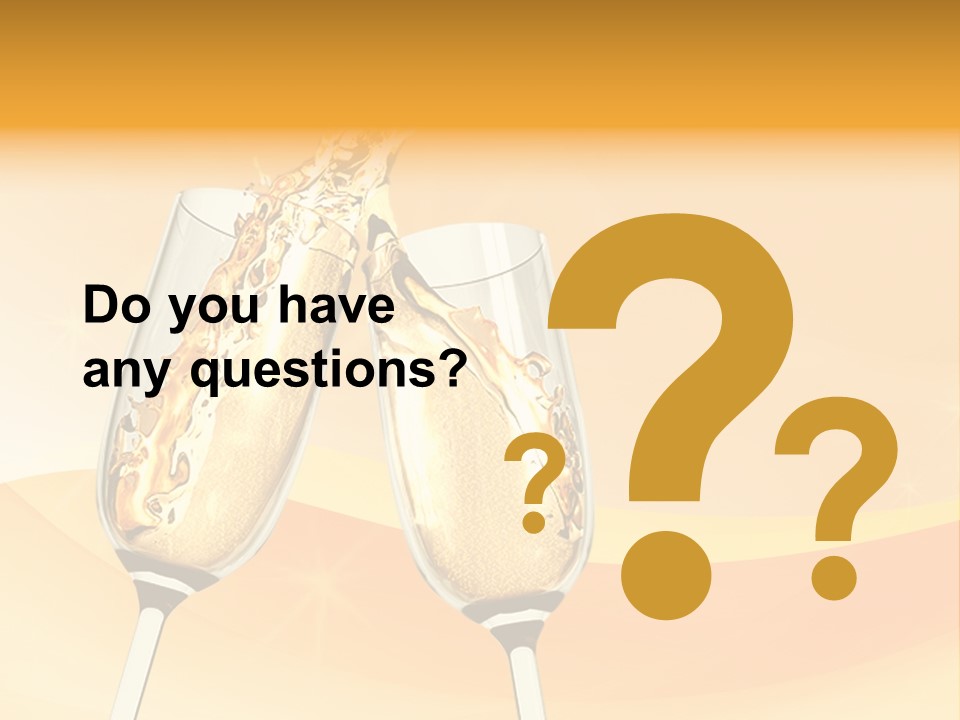 Celebration Banquet Splashing PowerPoint Template