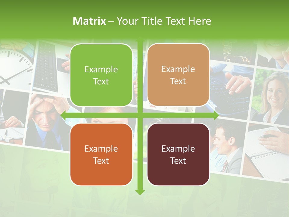 Background Building Woman PowerPoint Template