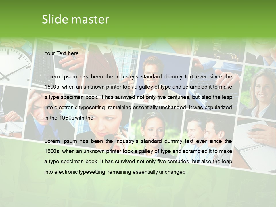 Background Building Woman PowerPoint Template