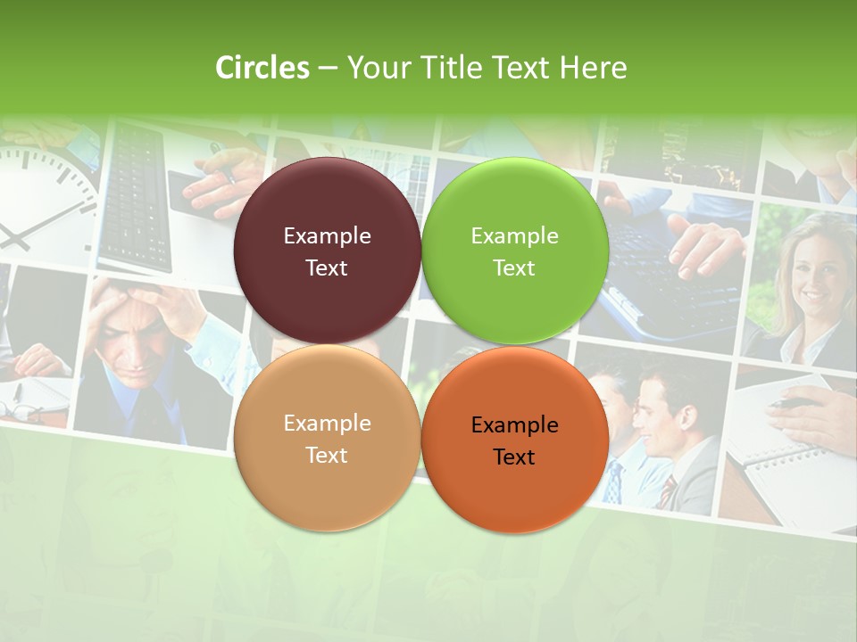 Background Building Woman PowerPoint Template