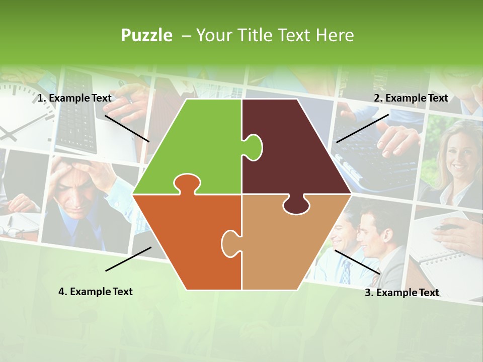 Background Building Woman PowerPoint Template