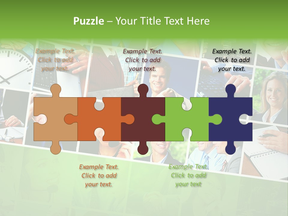 Background Building Woman PowerPoint Template