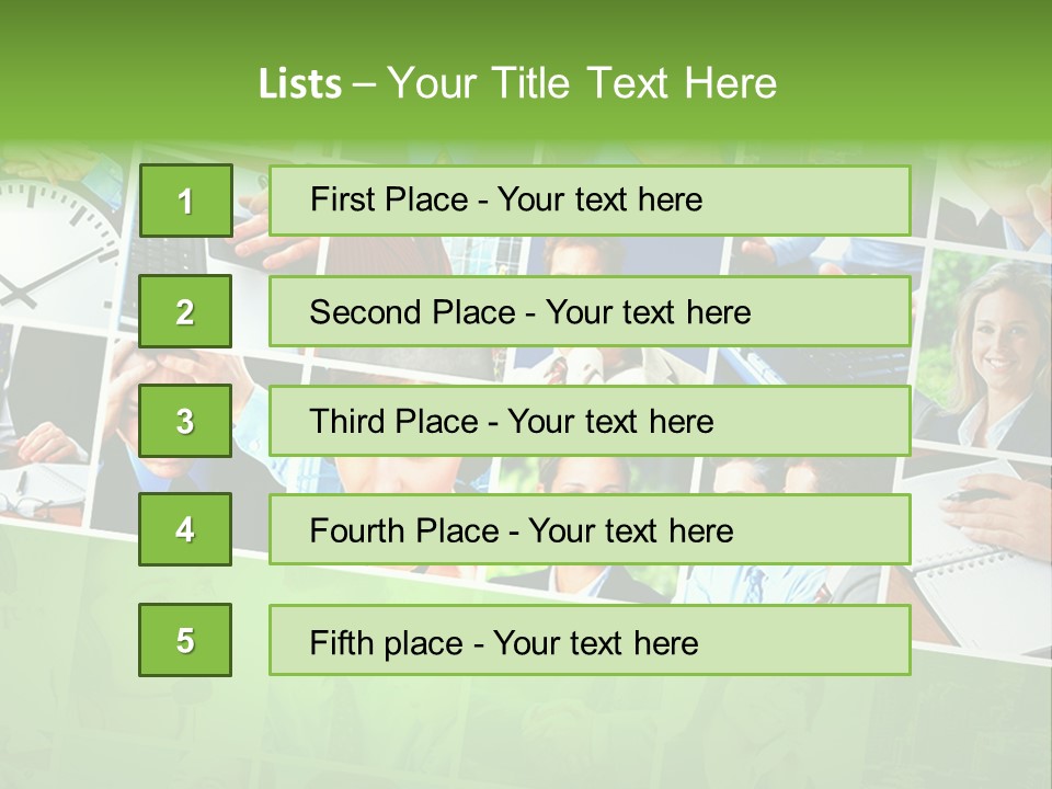 Background Building Woman PowerPoint Template