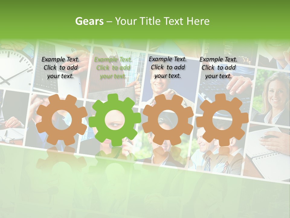 Background Building Woman PowerPoint Template