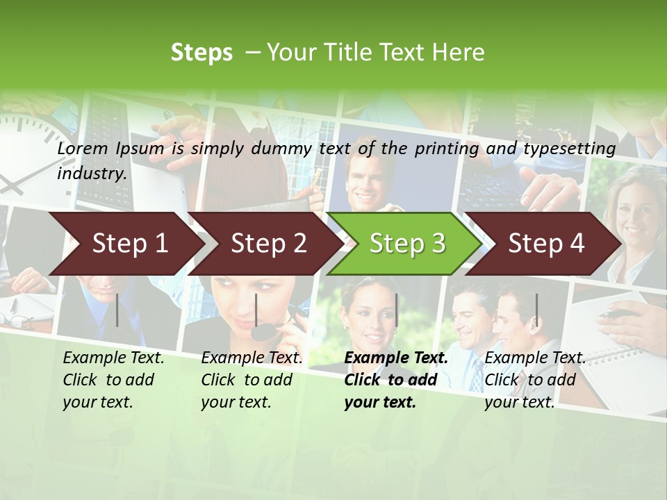 Background Building Woman PowerPoint Template