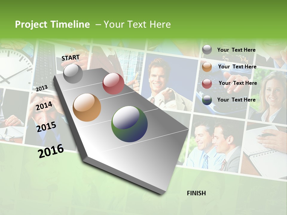 Background Building Woman PowerPoint Template