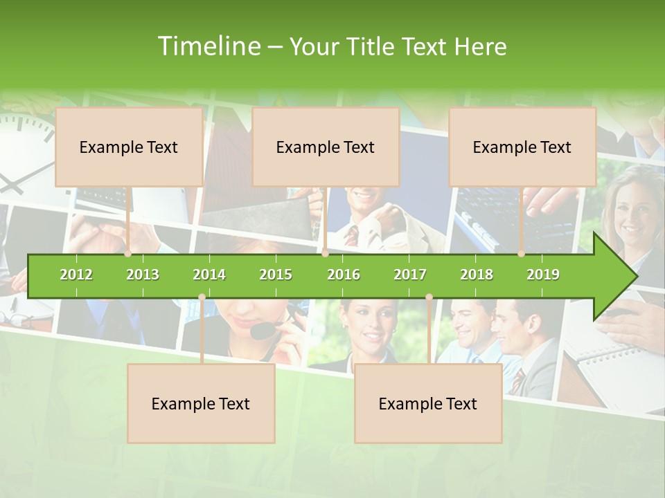 Background Building Woman PowerPoint Template