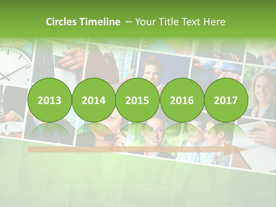 Background Building Woman PowerPoint Template