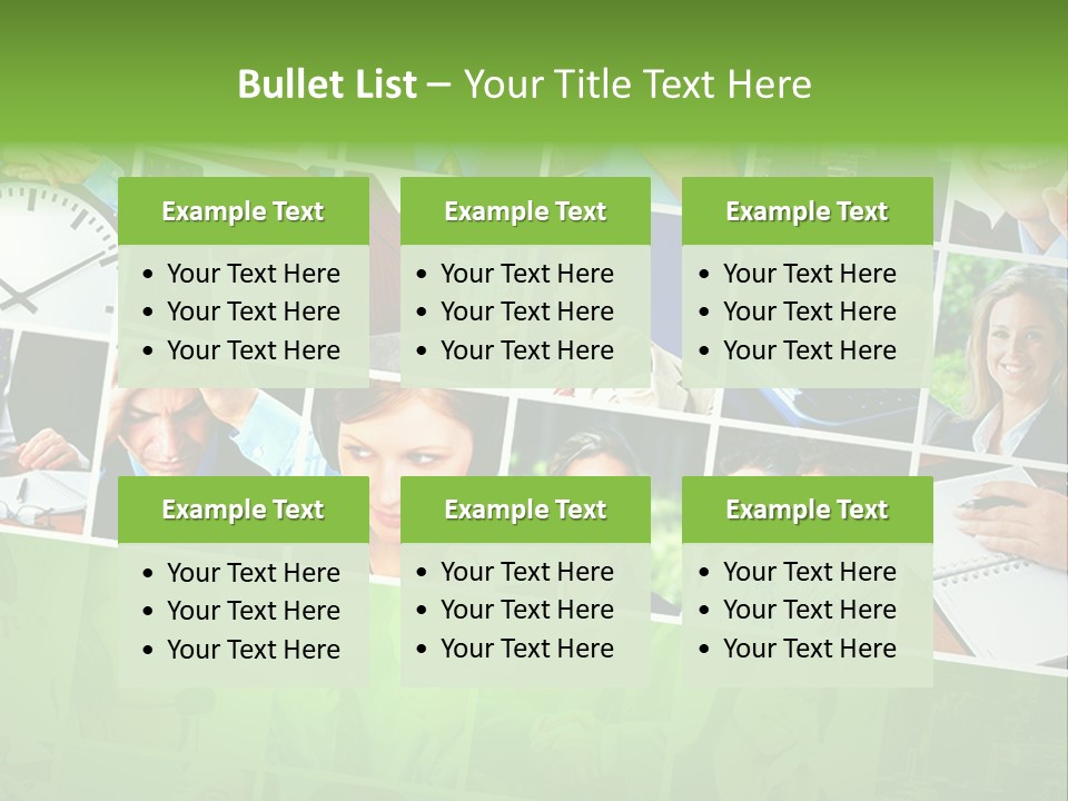 Background Building Woman PowerPoint Template