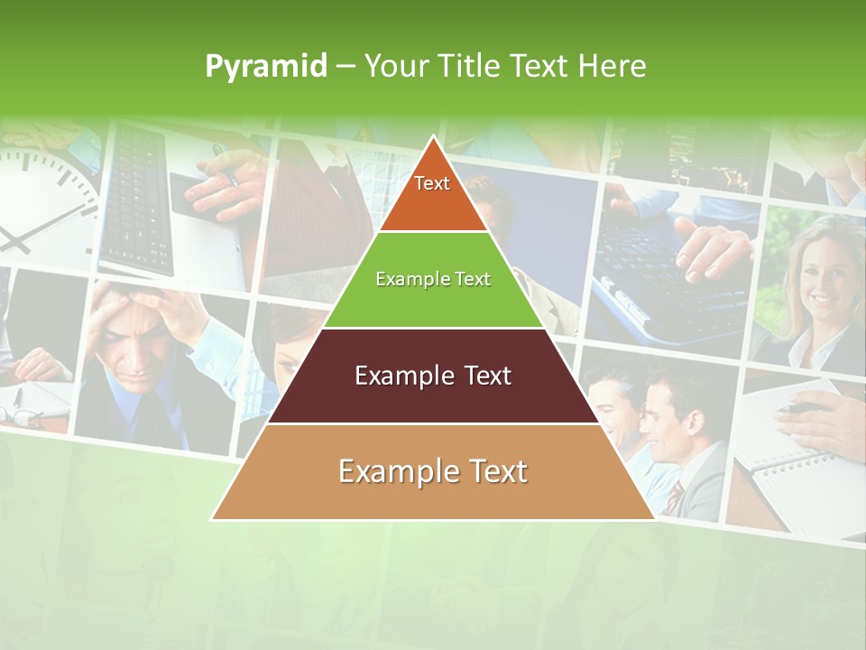 Background Building Woman PowerPoint Template