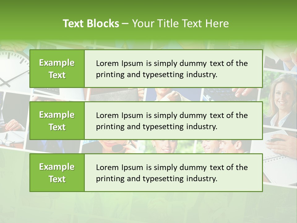 Background Building Woman PowerPoint Template