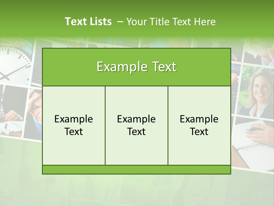 Background Building Woman PowerPoint Template