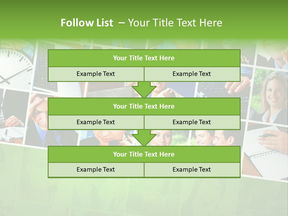 Background Building Woman PowerPoint Template