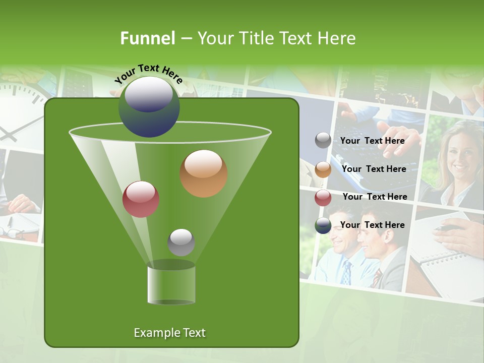 Background Building Woman PowerPoint Template