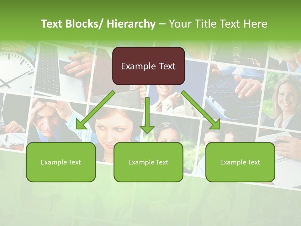 Background Building Woman PowerPoint Template