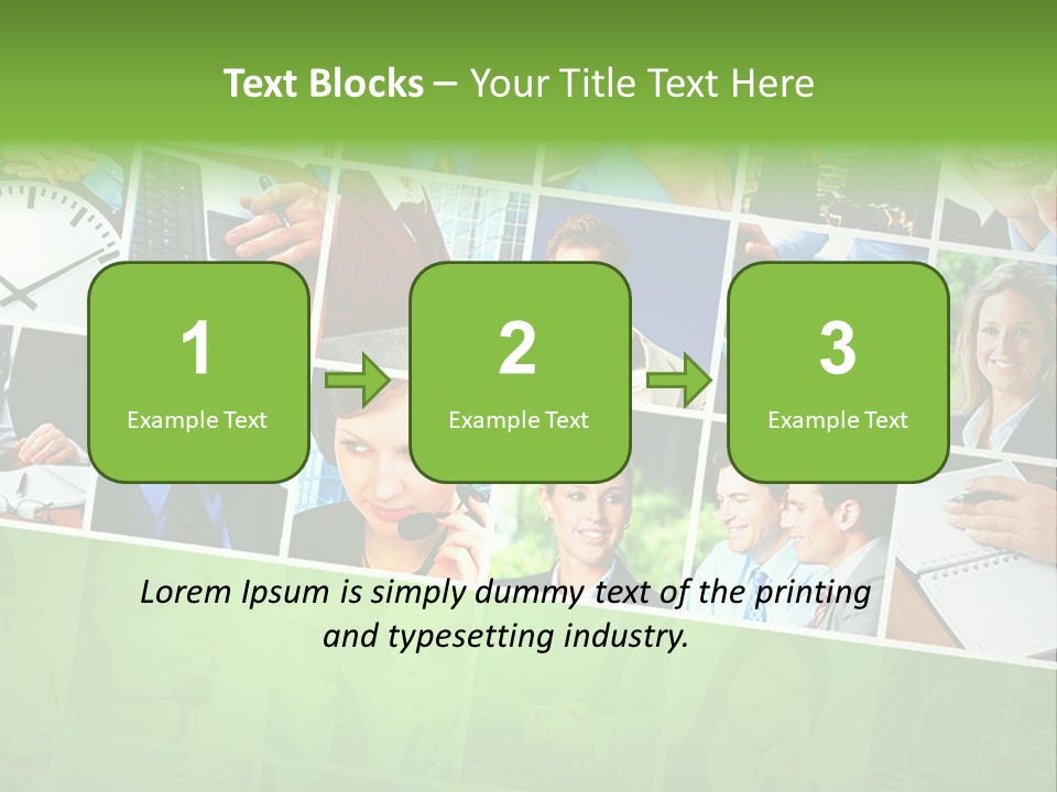 Background Building Woman PowerPoint Template