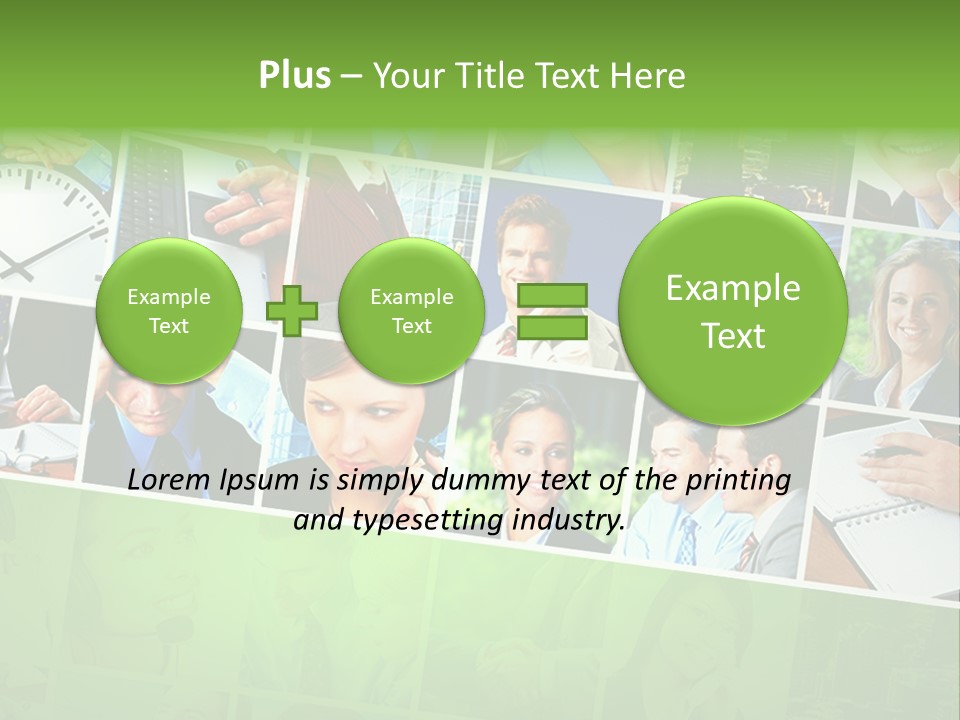 Background Building Woman PowerPoint Template