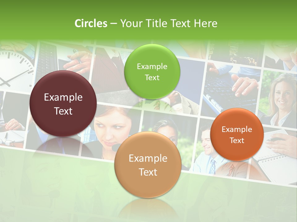 Background Building Woman PowerPoint Template