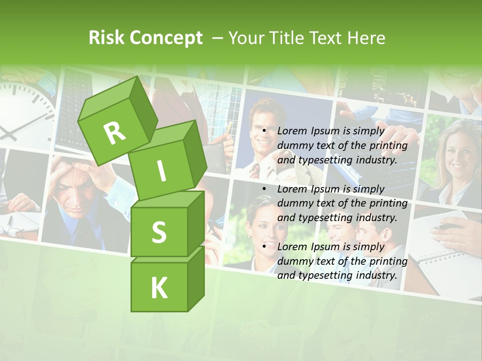 Background Building Woman PowerPoint Template