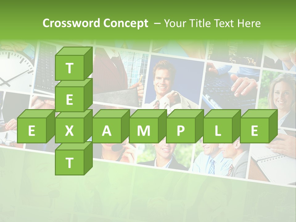 Background Building Woman PowerPoint Template