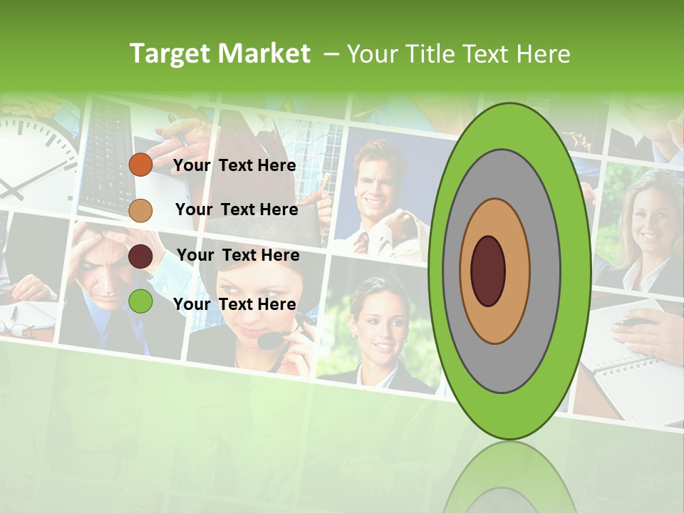 Background Building Woman PowerPoint Template